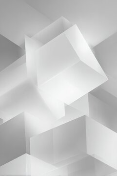 Abstract Geometric Shapes Composition