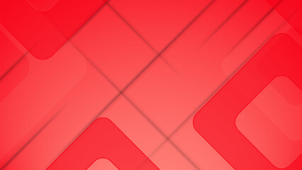 Leinwandbilder - gradient red shape abstract geometric background with line and shadow