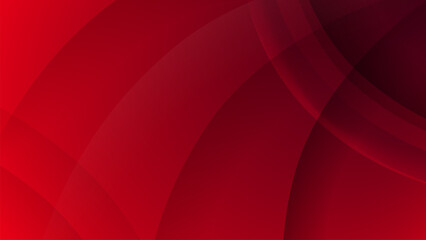 Leinwandbilder - gradient red shape abstract geometric background with line and shadow