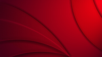 Leinwandbilder - gradient red shape abstract geometric background with line and shadow