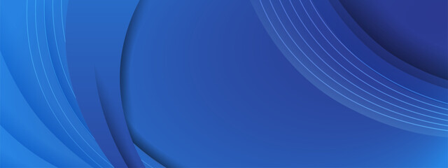 Leinwandbilder - Abstract blue gradient geometric shape abstract background. Modern futuristic background.