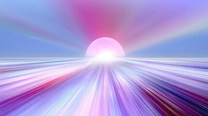 Poster - Radiant Sunburst Over a Serene Horizon