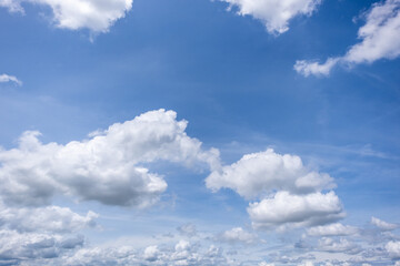 Wall Mural - clear blue sky background,clouds with background, blue sky background with tiny clouds. white fluffy