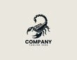 © Dawi Firdaus - Powerful Scorpion Silhouette Aggressive Zodiac Symbol Vector Logo Design