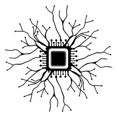 Poster - Central processing unit with branching network connections