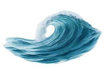 Poster - Dramatic ocean wave cresting, generating white spray, transparent backdrop highlighting powerful marine energy