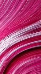 Fototapete - Dynamic Pink and White Stripes with Curved Motion Effect
