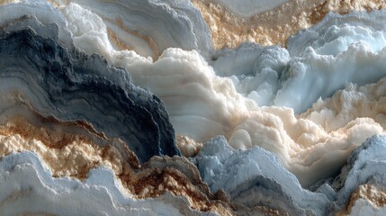 Aufkleber - Abstract layers of clouds and golden textures background image