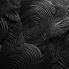 Aufkleber - Abstract circles in dark monochrome texture art background image
