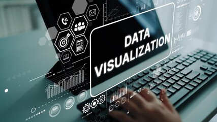 Poster - Advanced Data Visualization Techniques with Modern Technology on a Computer Screen. Asymptotic smart data analytic.