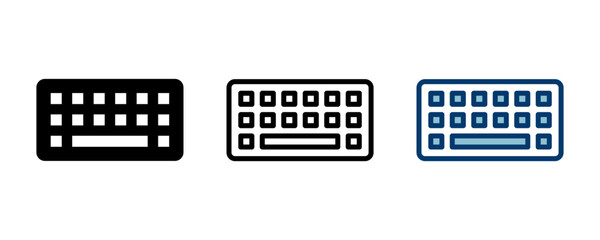 Fototapete - Keyboard icon vector isolated on white background. keyboard vector symbol