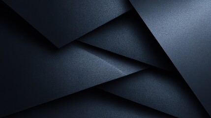 Poster - Layers of dark textured material overlap, creating a captivating interplay of shadows and light. The abstract arrangement invites exploration of depth and form, emphasizing contrasts.