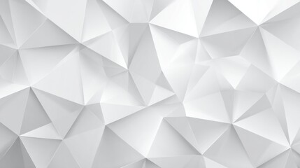 Poster - A dynamic geometric pattern features various textured white planes and sharp angles, creating a visually striking backdrop suitable for artistic or professional use