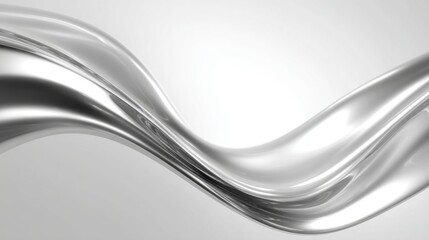 Poster - Smooth and transparent glass swirls gracefully against a light backdrop, evoking feelings of fluidity and sophistication in contemporary design.