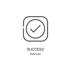 Poster - Vector art of a simple checkmark icon symbolizing success and completion