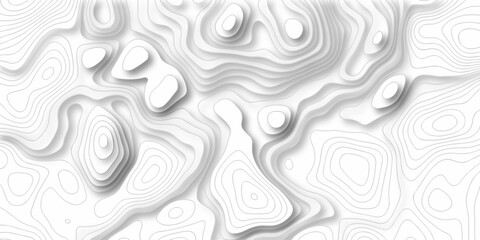 Poster - Lines Topographic contour lines grid map seamless pattern. Geographic mountain relief. Abstract lines background. Contour map Topo contour map design.	
