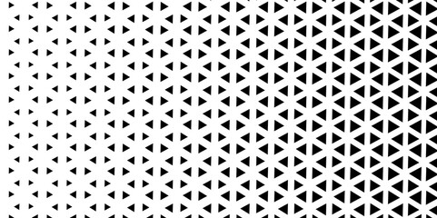 Poster -  Abstract geometric gradient background .Black and white halftone triangles pattern Vector illustration abstract technology.