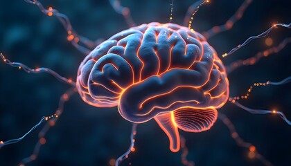 Aufkleber - Human brain neural network ai artificial intelligence concept art