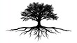 © Arsara - Silhouette of a large tree with extensive roots (3)