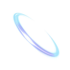 Wall Mural - bright glowing semicircle with flickering glow and bright highlights. bright blue vector light circl