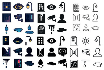 Poster - medical icons set