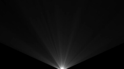 Poster - Dramatic Light Rays Black Background Cinematic Overlay 4 K Resolution Bright Glowing Rays Beams. Dramatic Light Rays And Glowing Beams With Cinematic Overlay On Dark Abstract Background.