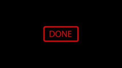 Poster - Red Done Button Animation Minimalist Graphic User Interface U I U X Design Element Digital. Red Done Button Animation Minimalist UI UX Design Element Digital Technology Success Alert Notification.