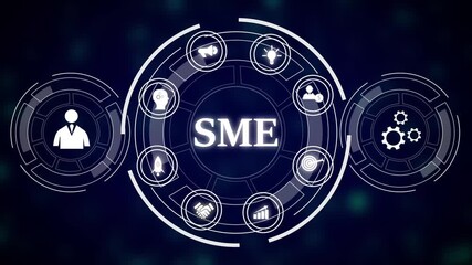 Poster - Abstract Business Technology H U D Interface Animation Loop Seamless Motion Graphics Corporate. Business Technology Hud Interface Animation Loop Seamless Motion Graphics Corporate Success Strategy.