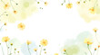 © Flower - Watercolor translucent roses set . Botanical flower illustration. Pressed flower with leaves drawing isolated