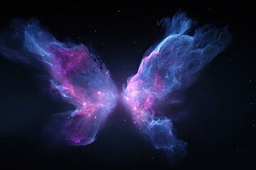Wall Mural - Abstract butterfly wings in space