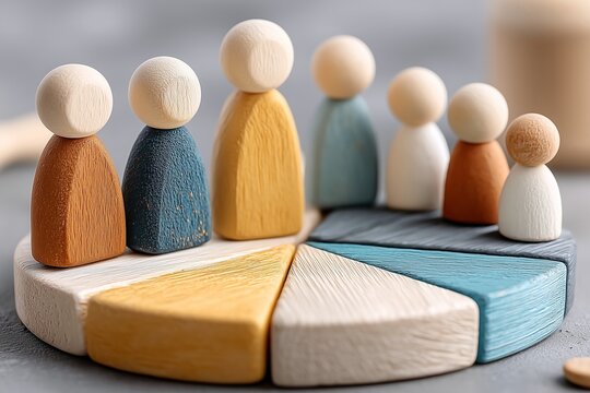 Unity in Diversity: Wooden Figures on a Geometric Base