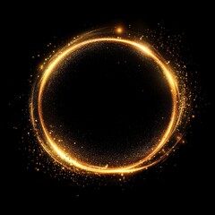 Wall Mural - background glitter glowing circle.
