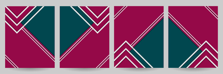 Poster - Creative template for seminar, conference, brochure, book cover, flyer, poster, brochure, decoration – Abstract cover background with multiple triangle shape – Geometric line minimal banner template