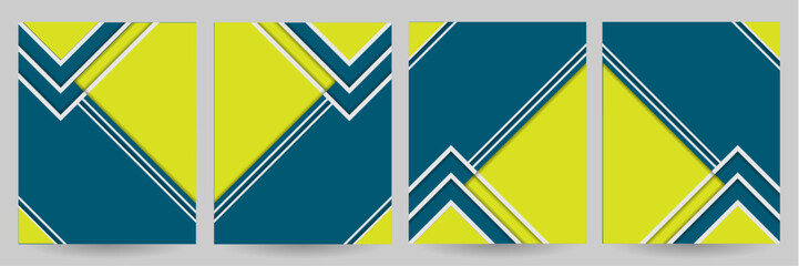 Poster - Abstract cover background with multiple triangle shape – Creative template for seminar, conference, brochure, book cover, flyer, poster, brochure, decoration – Geometric yellow minimal banner template