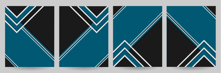 Poster - Abstract cover background with multiple triangle shape – Creative template for seminar, conference, brochure, book cover, flyer, poster, brochure, decoration – Geometric line minimal banner template