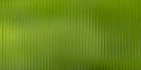 Poster - 3D Glass Pattern Texture with Green Gradient Background and Ribbed Line Effect. Fluted Wave Wallpaper for Premium Home or Cosmetic Packaging Design. Frosted Polycarbonate Panel with Vertical Prism.