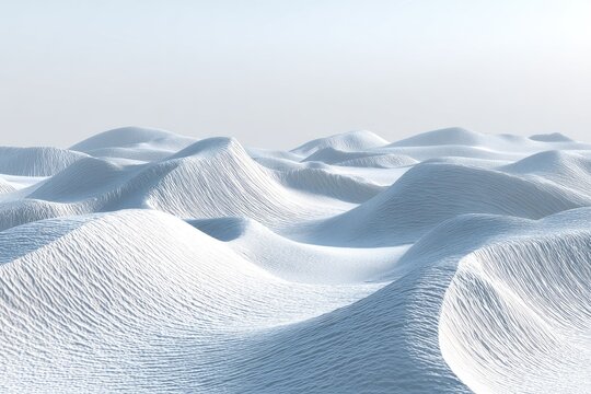 Pixelated Snowy Mountains Landscape