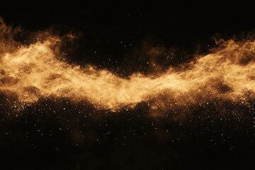 Wall Mural - fiery particles in dark space