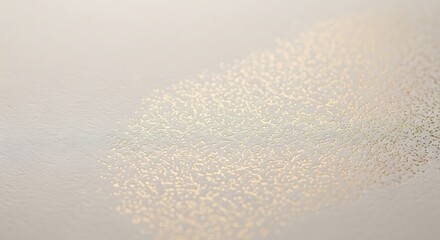 Poster - Subtle gold shimmer on textured white surface creating a delicate and elegant abstract background