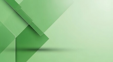 Green abstract background wallpaper design modern graphic light gradient geometric shapes presentation backdrop