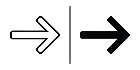 Poster - Arrow Design: An aesthetic visual of two arrows side by side, one outlines and one solid, creating a sense of contrast.