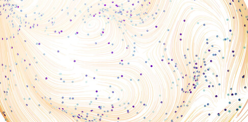 Poster - Abstract background with swirling lines and colorful dots. Perfect for websites, presentations, and more.