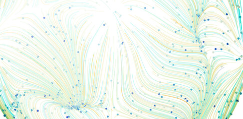 Poster - Beautiful abstract background with swirling lines and dots in pastel colors. Perfect for design projects.