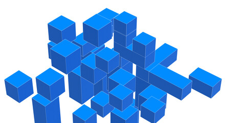 Aufkleber - abstract modular architecture 3d rendering	
