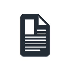 Poster - Black File document icon isolated on white background. Checklist icon. Business concept. Vector