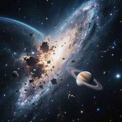 Wall Mural - planet and space