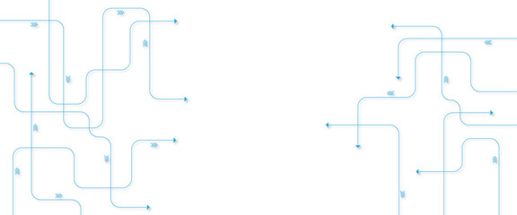 Aufkleber - Vector digital technology background. Concept with technology line.