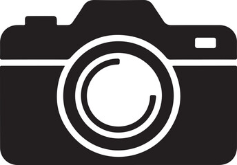 Fototapete - Camera silhouette icon vector illustration
