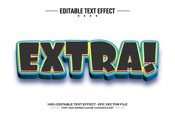 Poster - Extra 3D editable text effect template