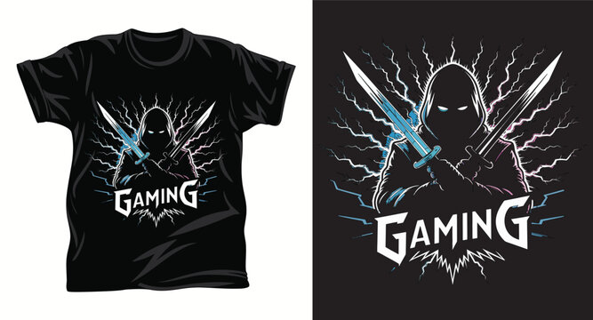 Gamer graphic T-Shirt design print
